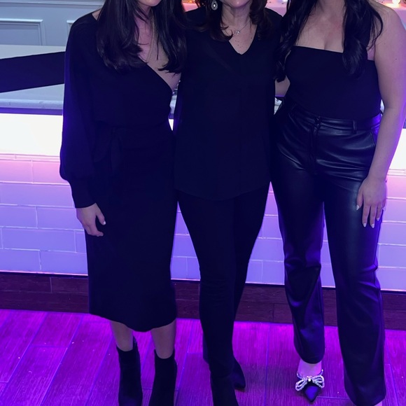 Black and Tan Sweater Dress - Picture 7 of 7